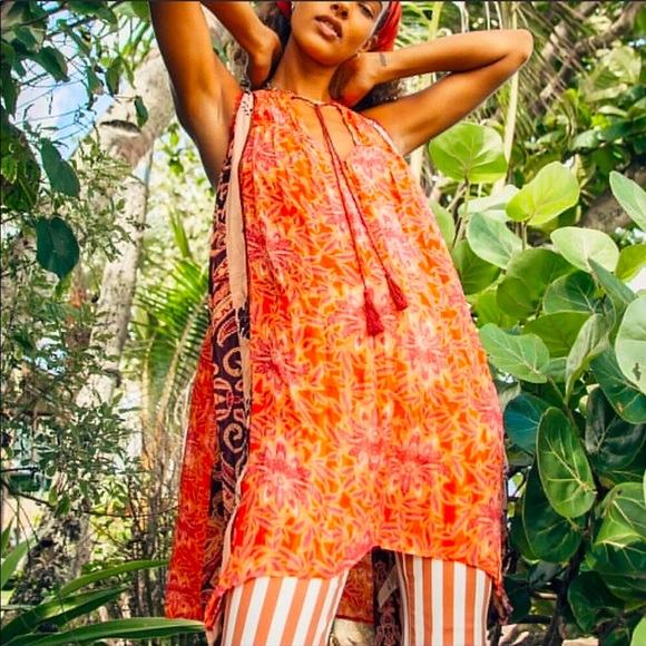 NWOT Free People Feel the Heat Printed Tunic/Dress - Picture 2 of 16